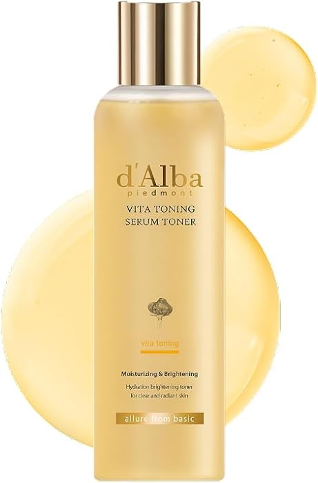 d'alba Piedmont White Truffle Vita Toning Serum Toner, Glass Skin with Double Vitamin Skincare, F... | Amazon (US)