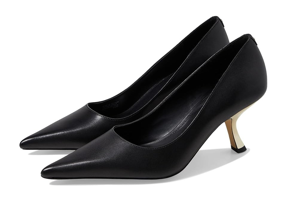 MICHAEL Michael Kors Luna Mid Pumps (Black) High Heels | Zappos