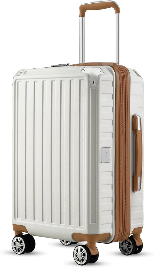 LUGGEX Carry On Luggage 22x14x9 Airline Approved - PC Expandable Hardside Luggage with Spinner Wh... | Amazon (US)