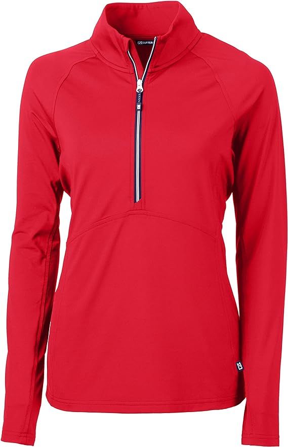 Cutter & Buck Women's Long Sleeve Adapt Eco Knit Half Zip Pullover | Amazon (US)