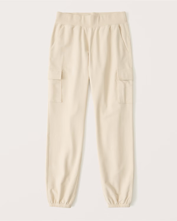 Luxe Terry Cargo Joggers | Abercrombie & Fitch (US)