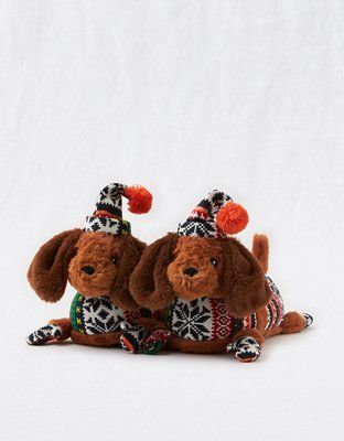 Aerie Fuzzy Animal Slippers | American Eagle Outfitters (US & CA)