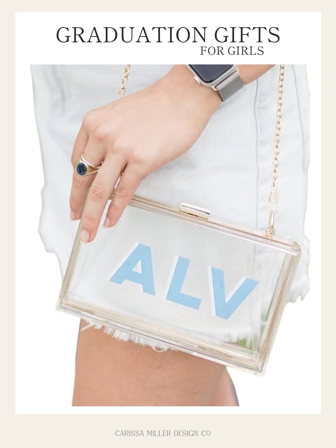 This is definitely my go-to gift. Every college girl needs one of these for game days. Customize it to be their school colors!
