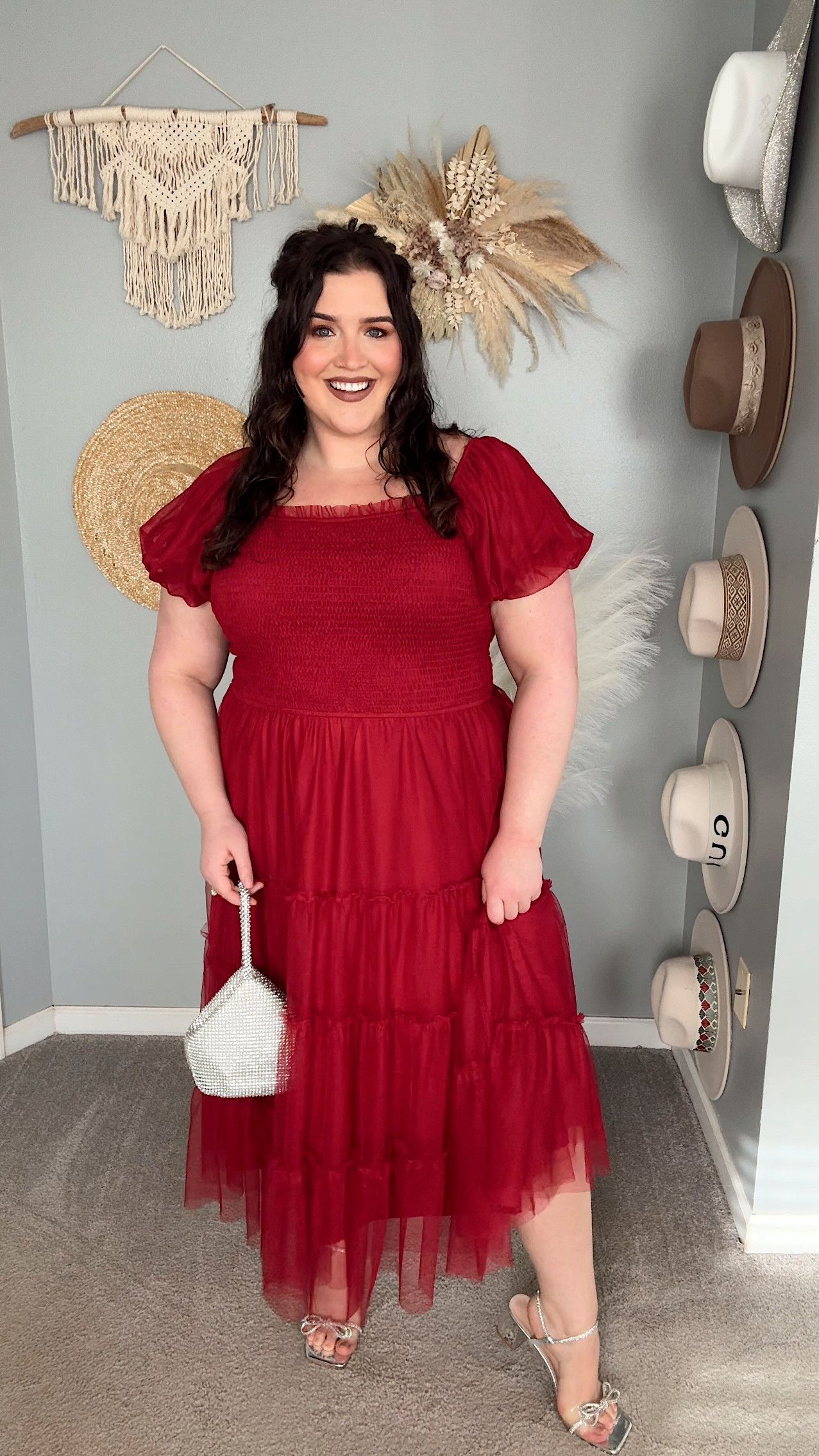 Amazon tulle puff sleeve wedding guest dress ❤️ Size XXL 

#LTKStyleTip #LTKPlusSize #LTKFindsUnder50