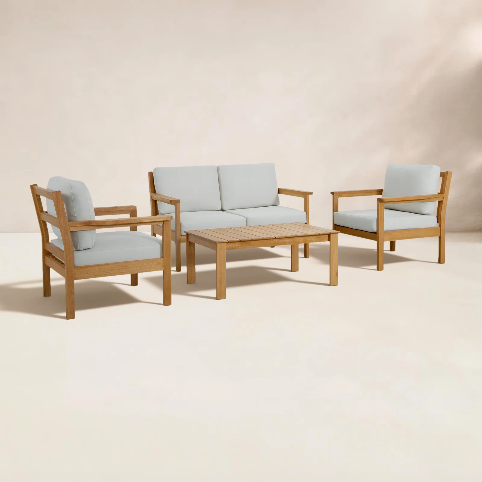 Lanie Eucalyptus Outdoor Sofa Set | AllModern