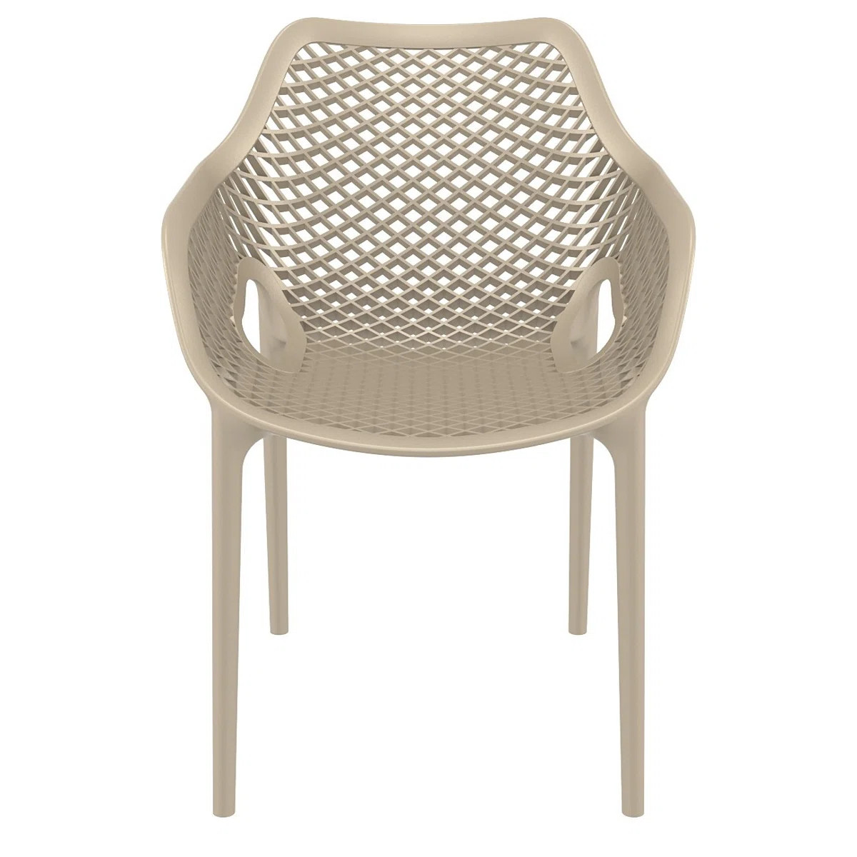 Farrah Premium All-Weather Outdoor Stacking Dining Armchair (Set of 2) | Wayfair North America