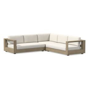 Telluride Outdoor 3-Piece L-Shaped Sectional Cushion Covers | West Elm CA