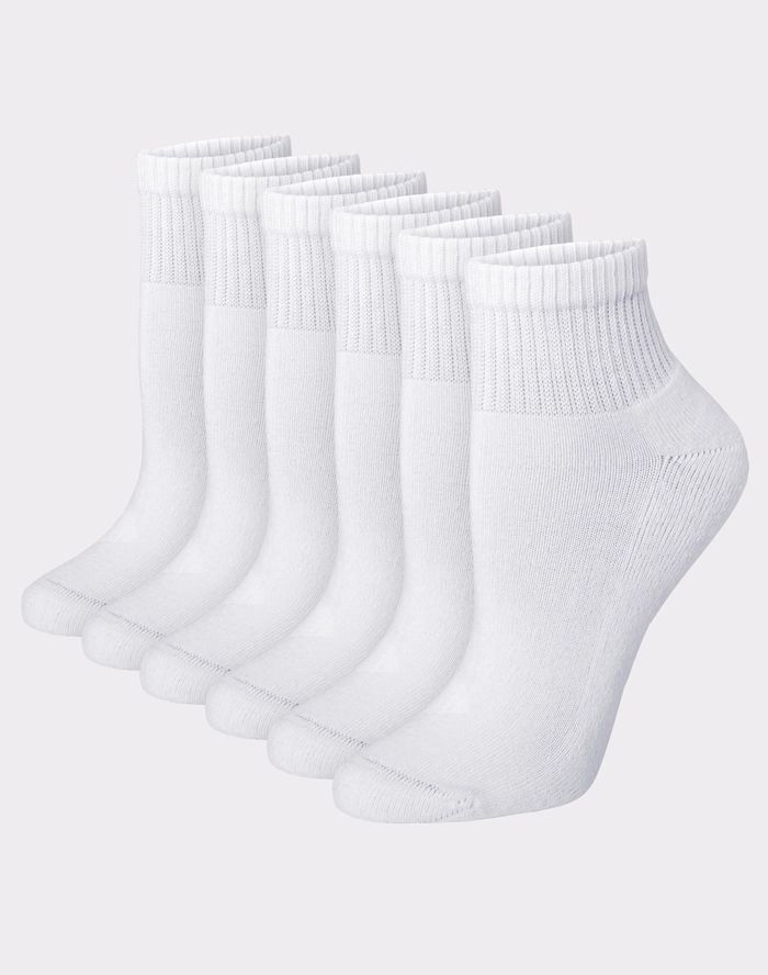 Hanes Ultimate Women's Ankle Socks, Cushioned, 6-Pairs | Hanes.com