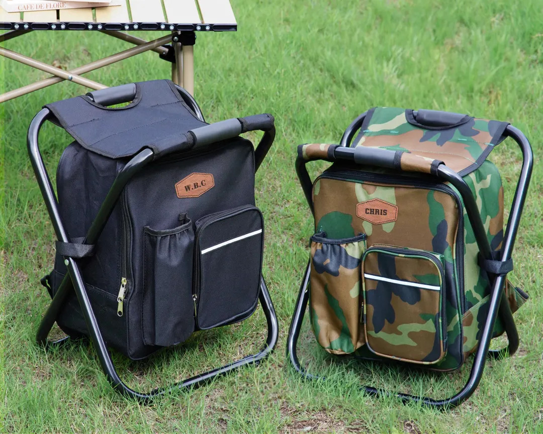 Personalized Cooler Chair Embroidery Backpack, Custom Outdoor Lovers Gifts, Fishing Gifts for Men... | Etsy (US)