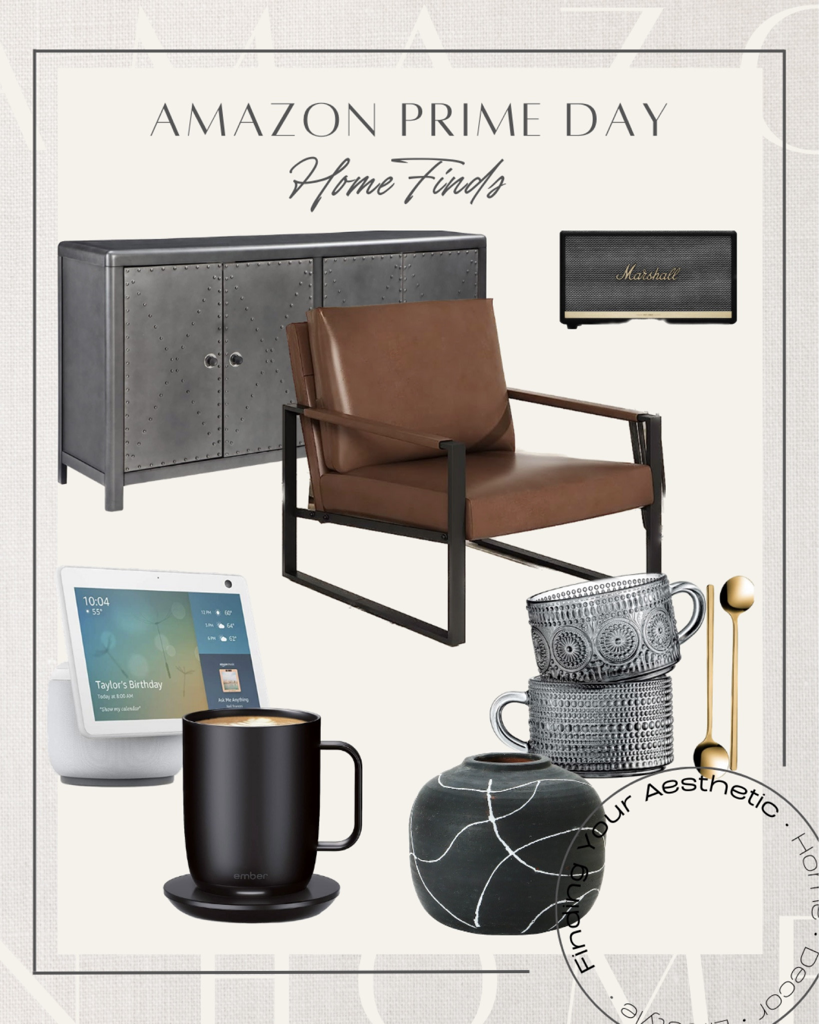 Prime Day deals for the home - decor and kitchen finds

Decorative vase, ceramic vase, vintage coffee glasses, coffee mugs, coffee glasses crystal, smart coffee mug, heating coffee cup, echo display, industrial cabinet, sideboard industrial, mid century chair, leather accent chair, Marshall speaker, Bluetooth speaker 

#LTKsalealert #LTKxPrimeDay #LTKhome