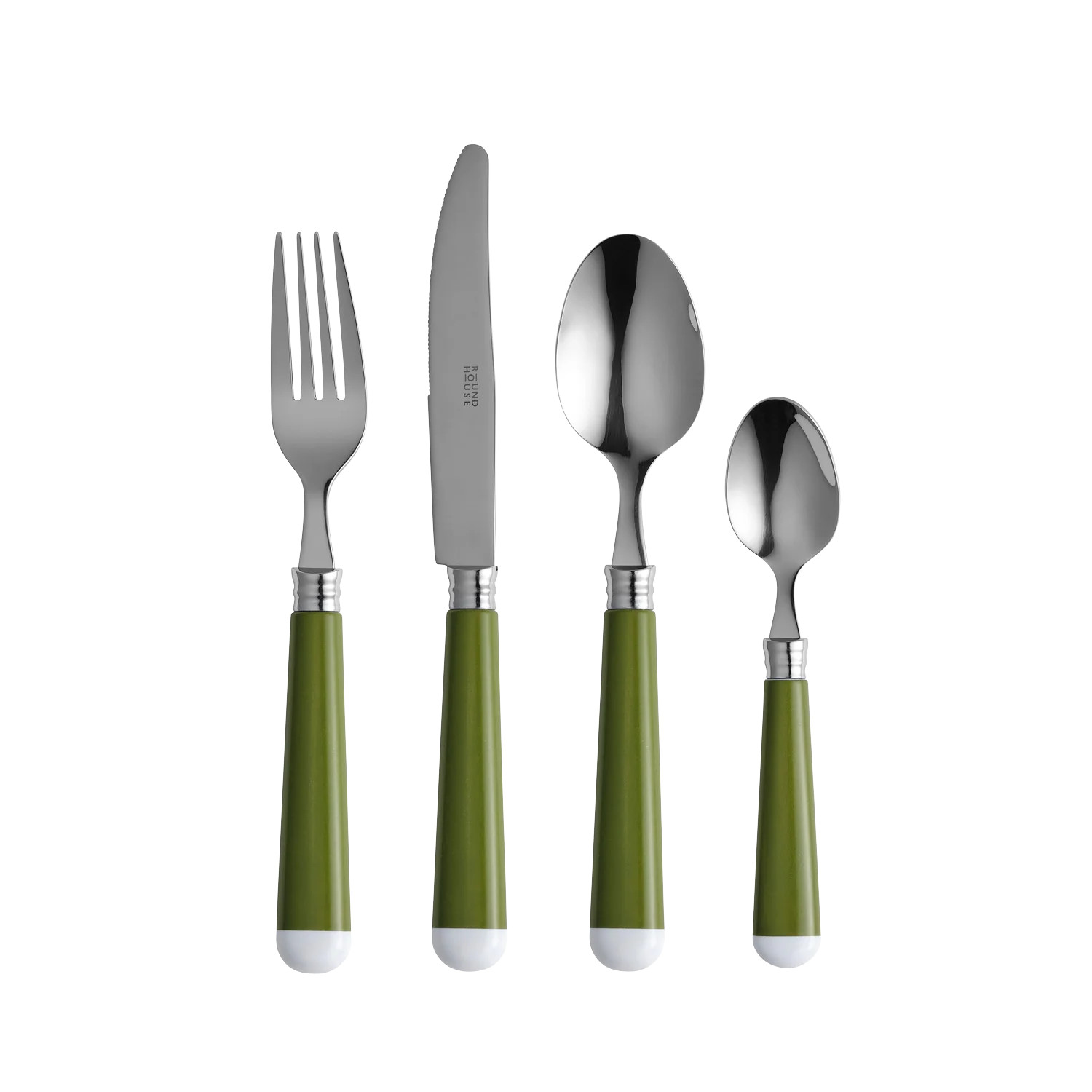 Green and White Cutlery Set | In The Roundhouse