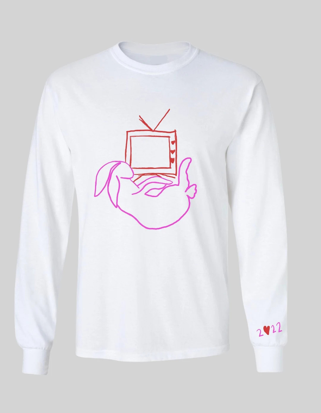 Harry Styles Love on Tour Bunny Tv White Longsleeve Harrys - Etsy | Etsy (US)