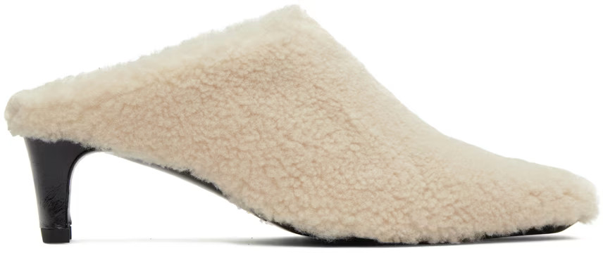 Staud - Off-White Wally Heels | SSENSE