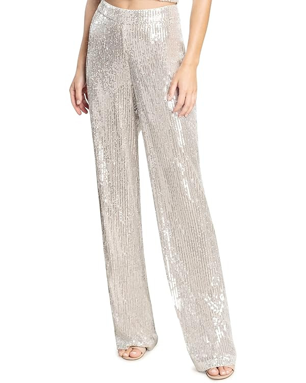 Dress the Population Women's Dina Sequin Classic Pant | Amazon (US)