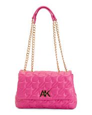 Convertible Turn Lock Quilted Shoulder Bag | Marshalls