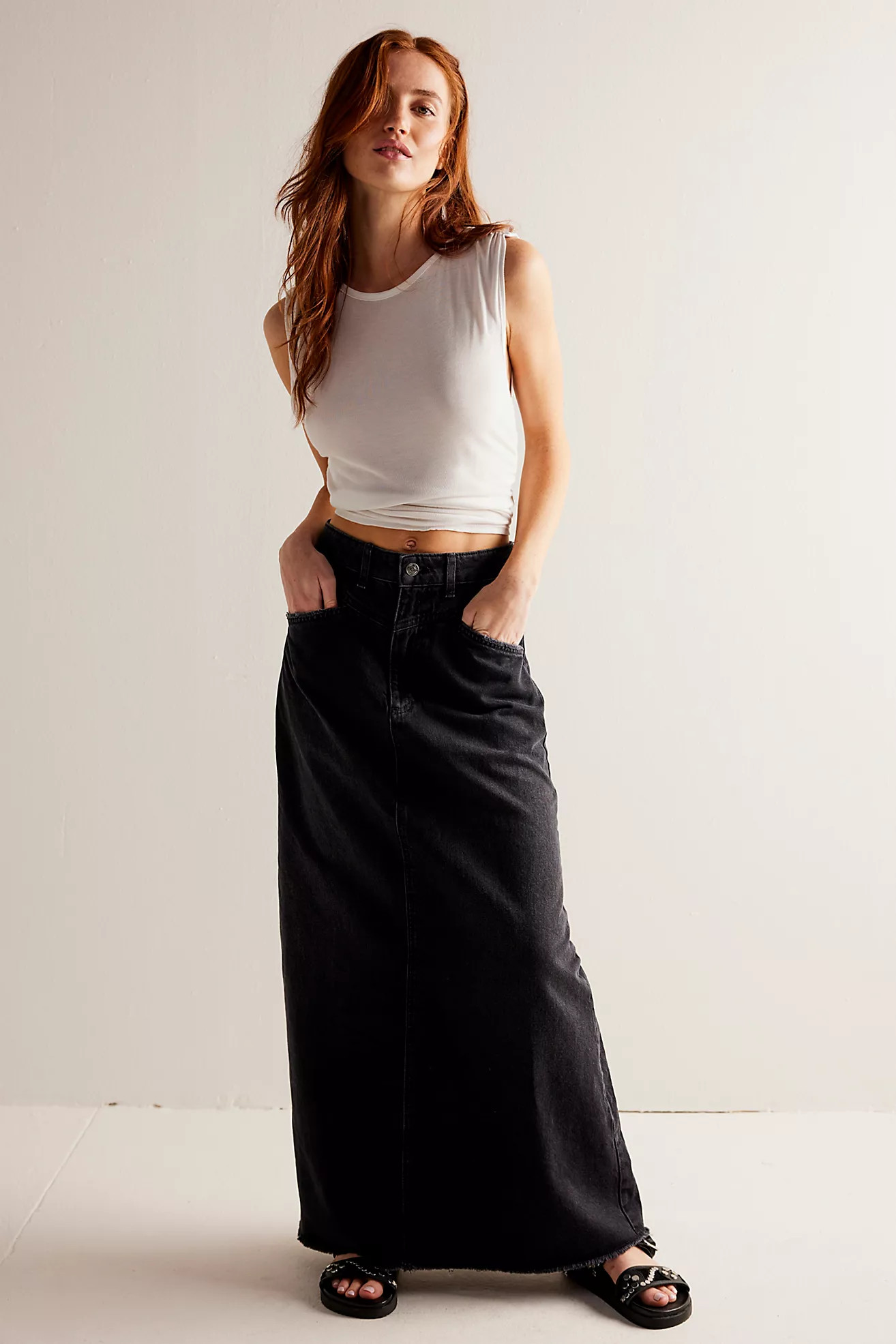 We The Free Come As You Are Denim Maxi Skirt | Free People (Global - UK&FR Excluded)