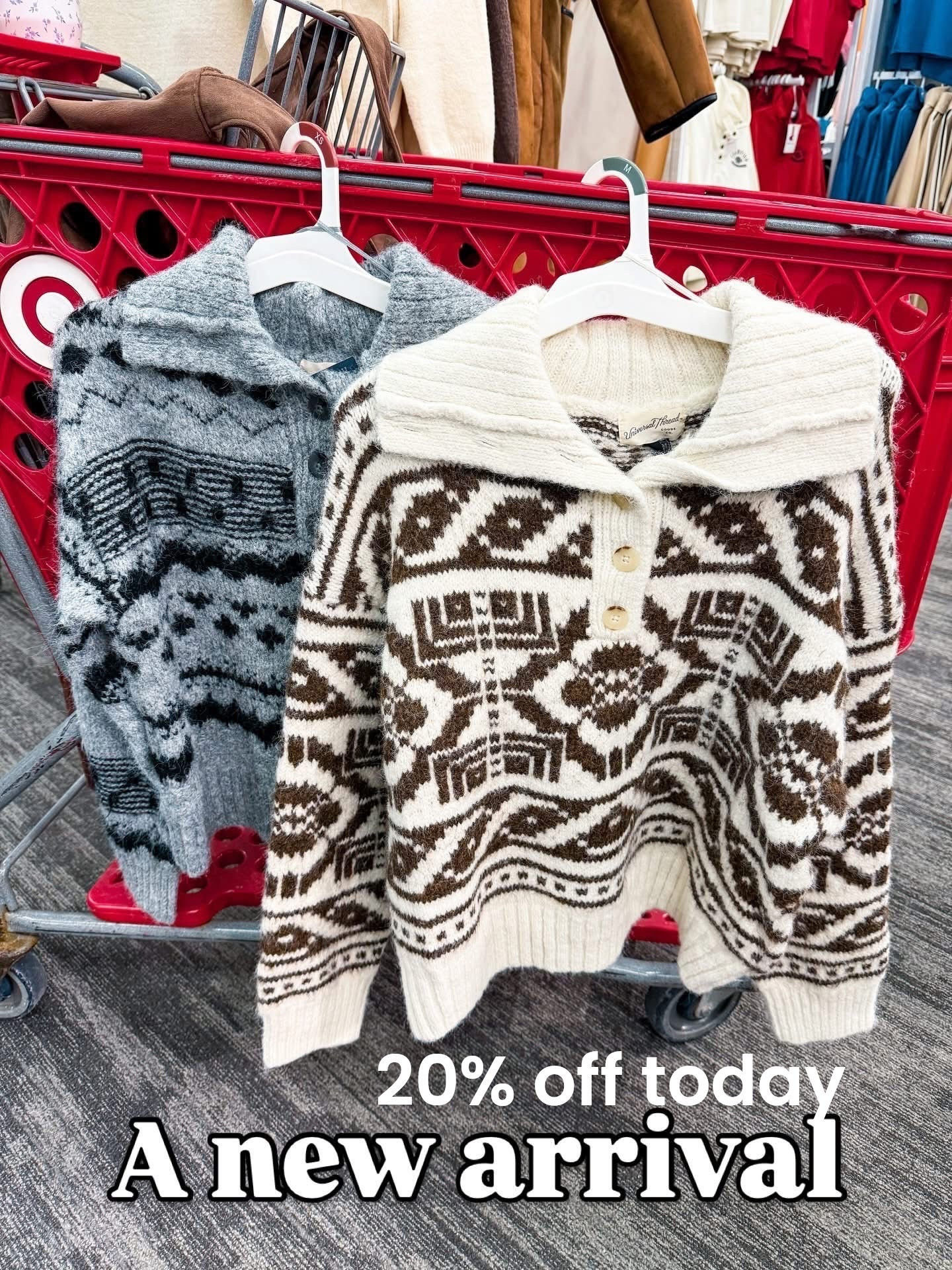 20% off these target sweaters today! 

#LTKFindsUnder50 #LTKFindsUnder100 #LTKSaleAlert