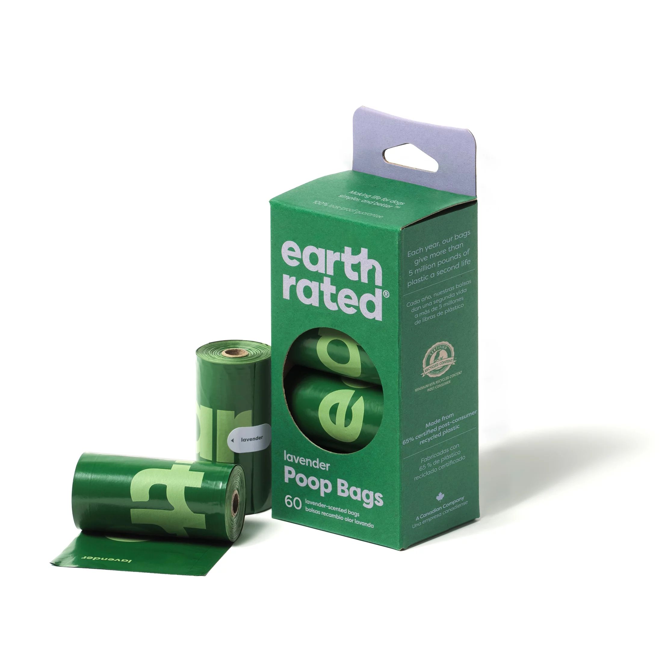 Earth Rated 60 Bags on 4 Rolls - Lavender | Walmart (US)