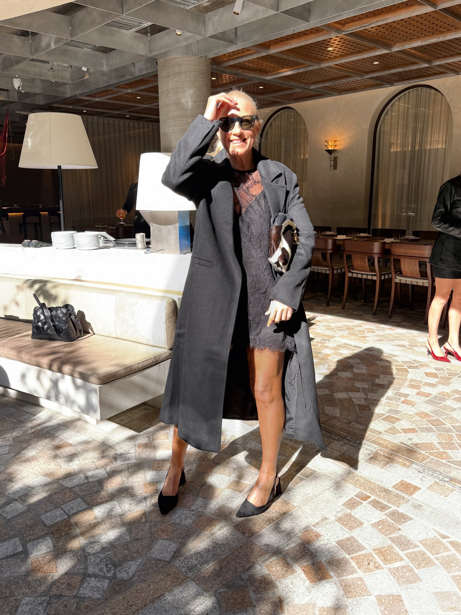 Long coats make summer dresses last longer! 
Am wearing a lace tunic as a dress and the perfect long black coat.
Such a easy work to put look don’t think?

#LTKwinter #LTKworkwear #LTKaustralia