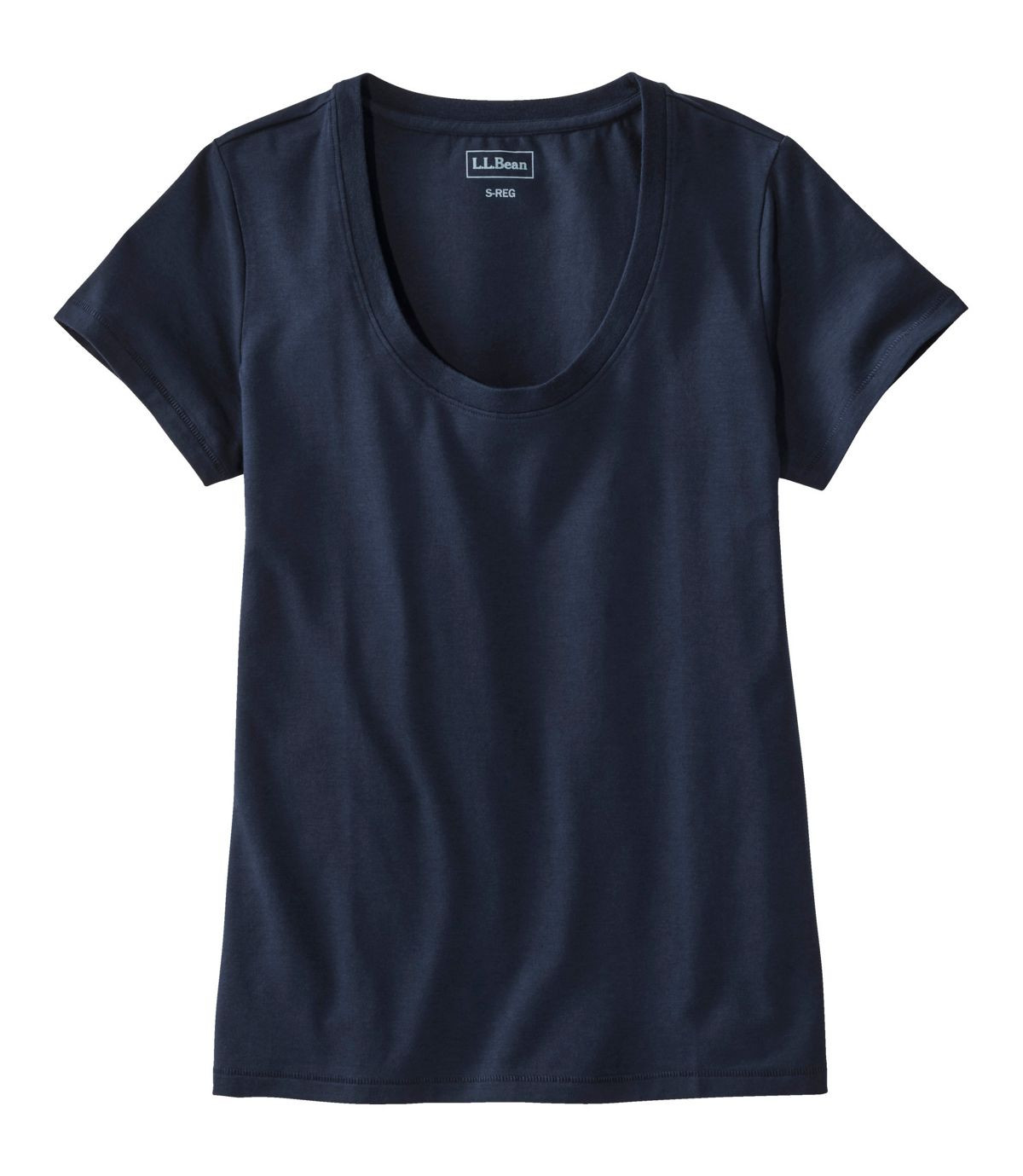 Women's Soft Stretch Supima-Blend Tee, Scoopneck Short-Sleeve | L.L. Bean