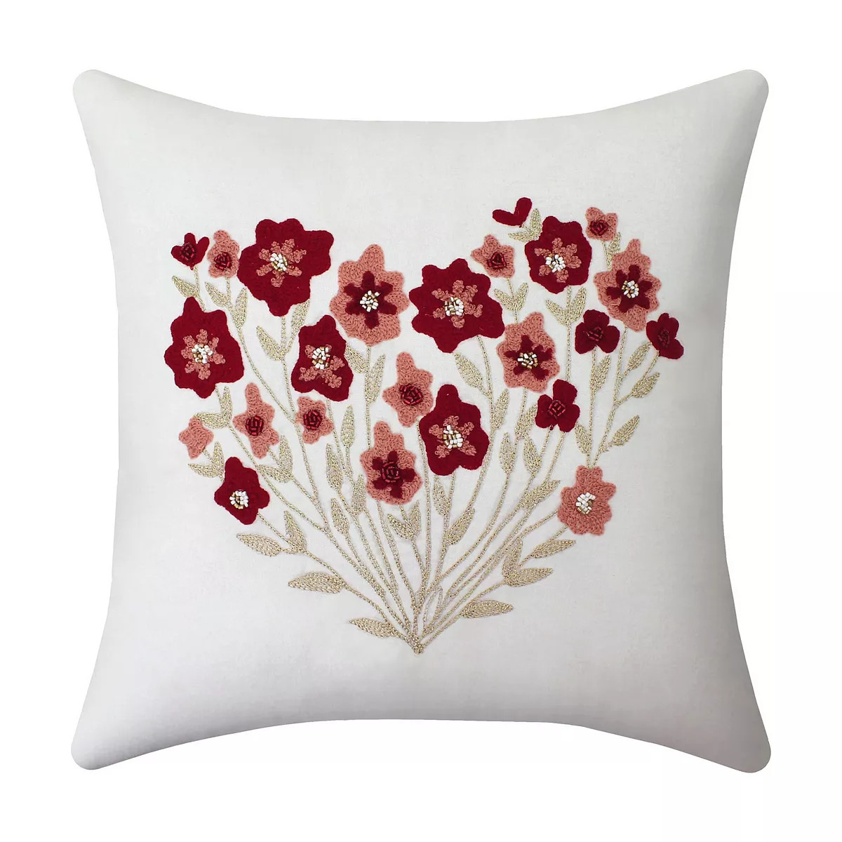 Celebrate Together™ Valentine's Day 16" x 16" Floral Heart Pillow | Kohl's