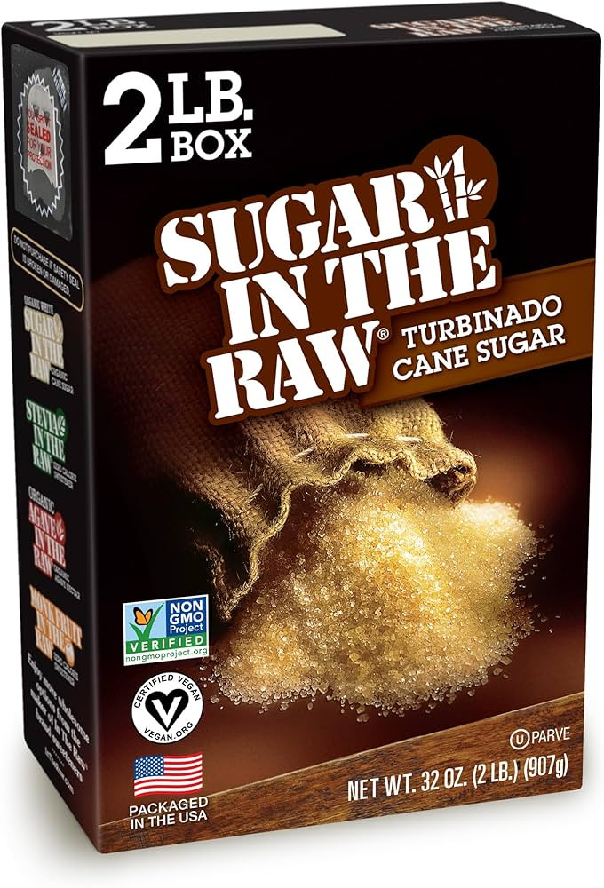 Sugar In The Raw Granulated Turbinado Cane Sugar, No Added Flavors or erythritol, Pure Natural Sw... | Amazon (US)