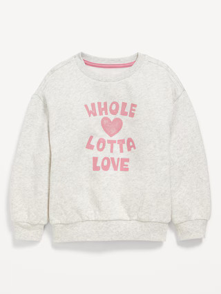 Crew-Neck Graphic Sweatshirt for Toddler Girls | Old Navy (US)