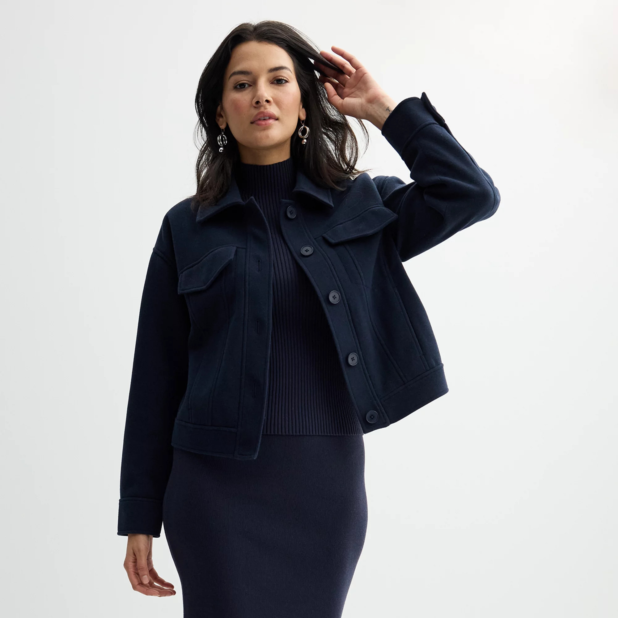 Women's Nine West Cozy Button-Front Jacket | Kohl's