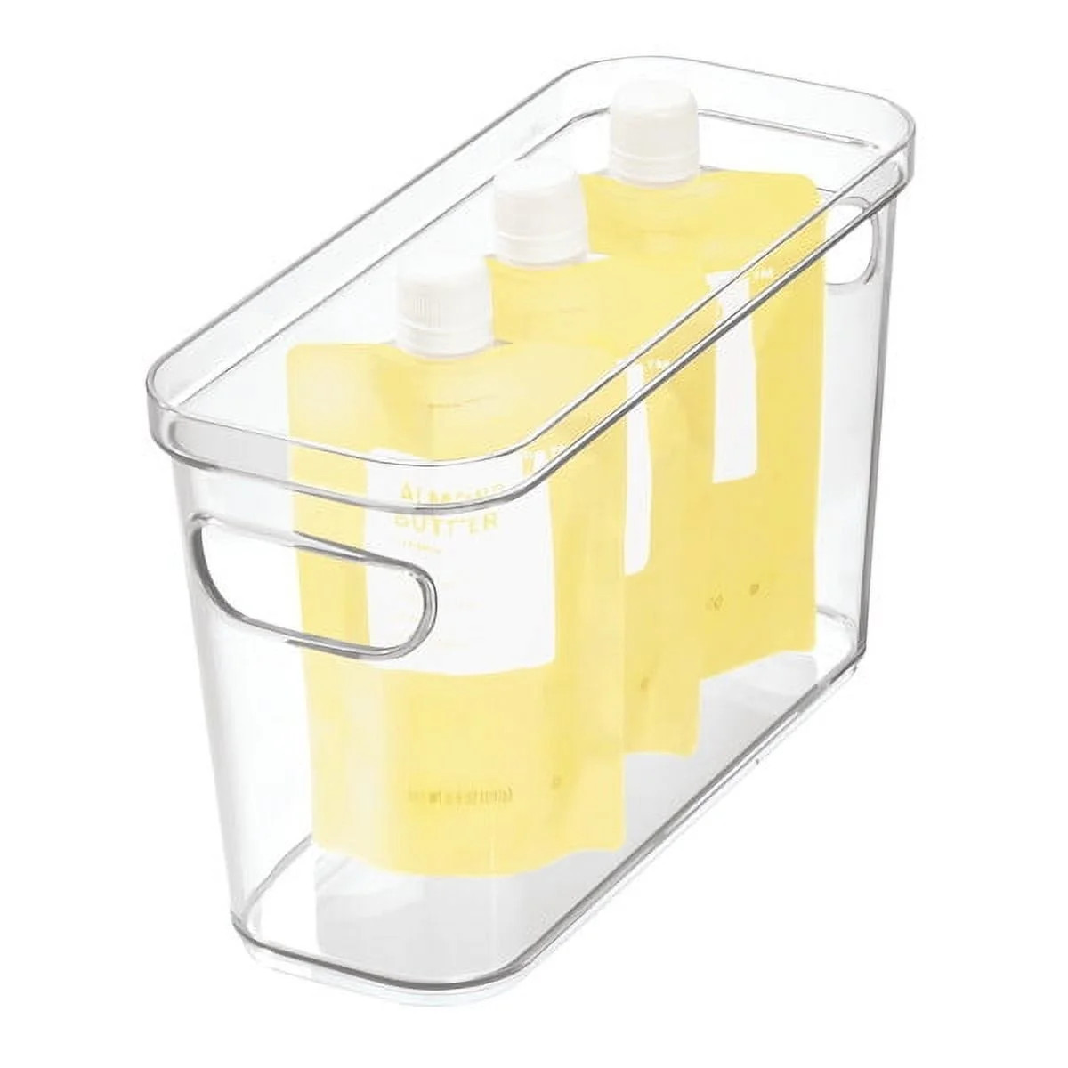 iDesign Plastic Crisp Food Storage Canister Bin, 4" x 10" x 6", Clear | Walmart (US)