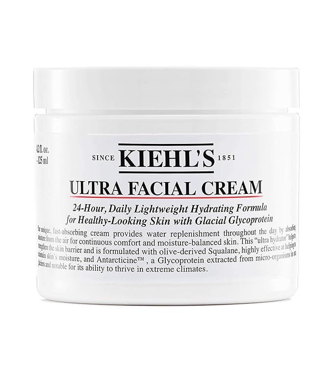 Kiehl's Crema facial ultra hidratante diaria de 24 horas - 4.2oz (4.2 fl oz) | Amazon (US)