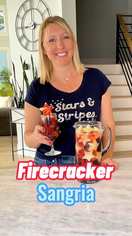 Firecracker Sangria. This Sangria is so delicious and refreshing. It's a perfect drink for a summertime drink, #memorialday or even a #forthofjuly party. Like & Follow for more DIYs. 

How To | Sangria | Memorial Day Weekend | Sangria | Party Drinks | Wine Lover | DIY | Party Drinks | Easy Recipes 

#LTKVideo #LTKSeasonal #LTKParties
