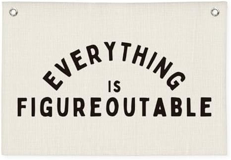 Everything is Figureoutable Inspirational Wall Decor, Office Motivational Wall Decor, Classroom L... | Amazon (US)
