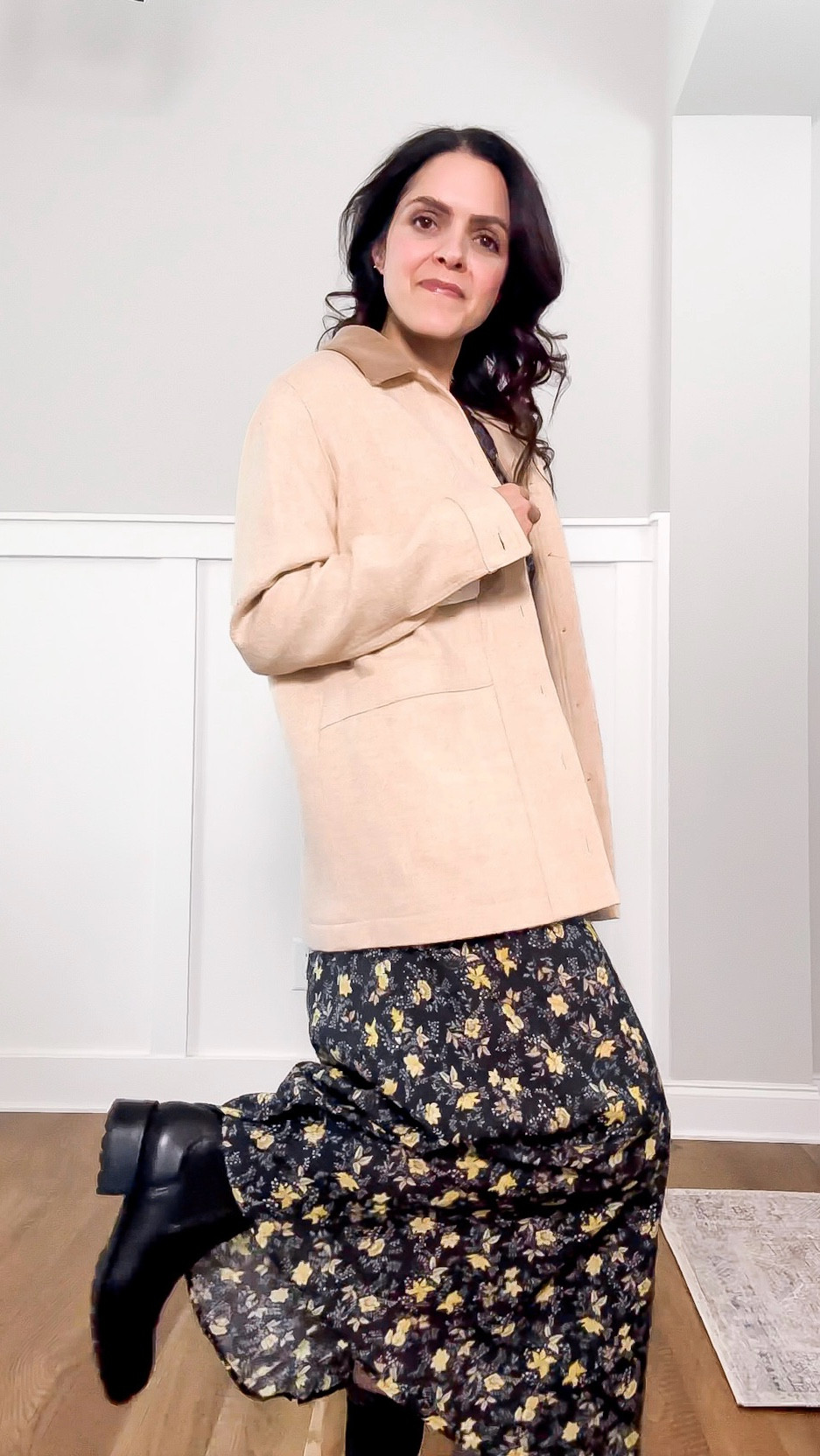 A fun way to style lug chelsea boots! Boots are older from Able. Linked exact or similar if you want to recreate this look! 

Doen dress
@SEZANE field jacket

#stylechallenge #bootseason #nobuy 

#LTKgrwm #LTKootd