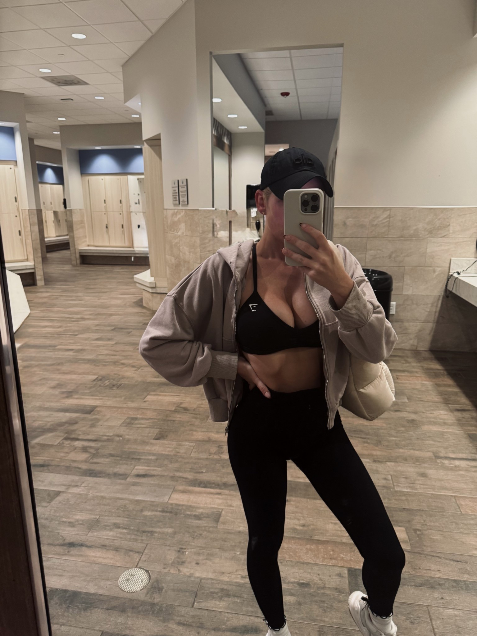 Me in all black per usual. Love these GYMSHARK bralettes/sports bras but absolutely size way up. Something about this lighting makes me look SO tan so here’s to pretending I actually am. 🫶🏼

#LTKFindsUnder100 #LTKActive #LTKFindsUnder50