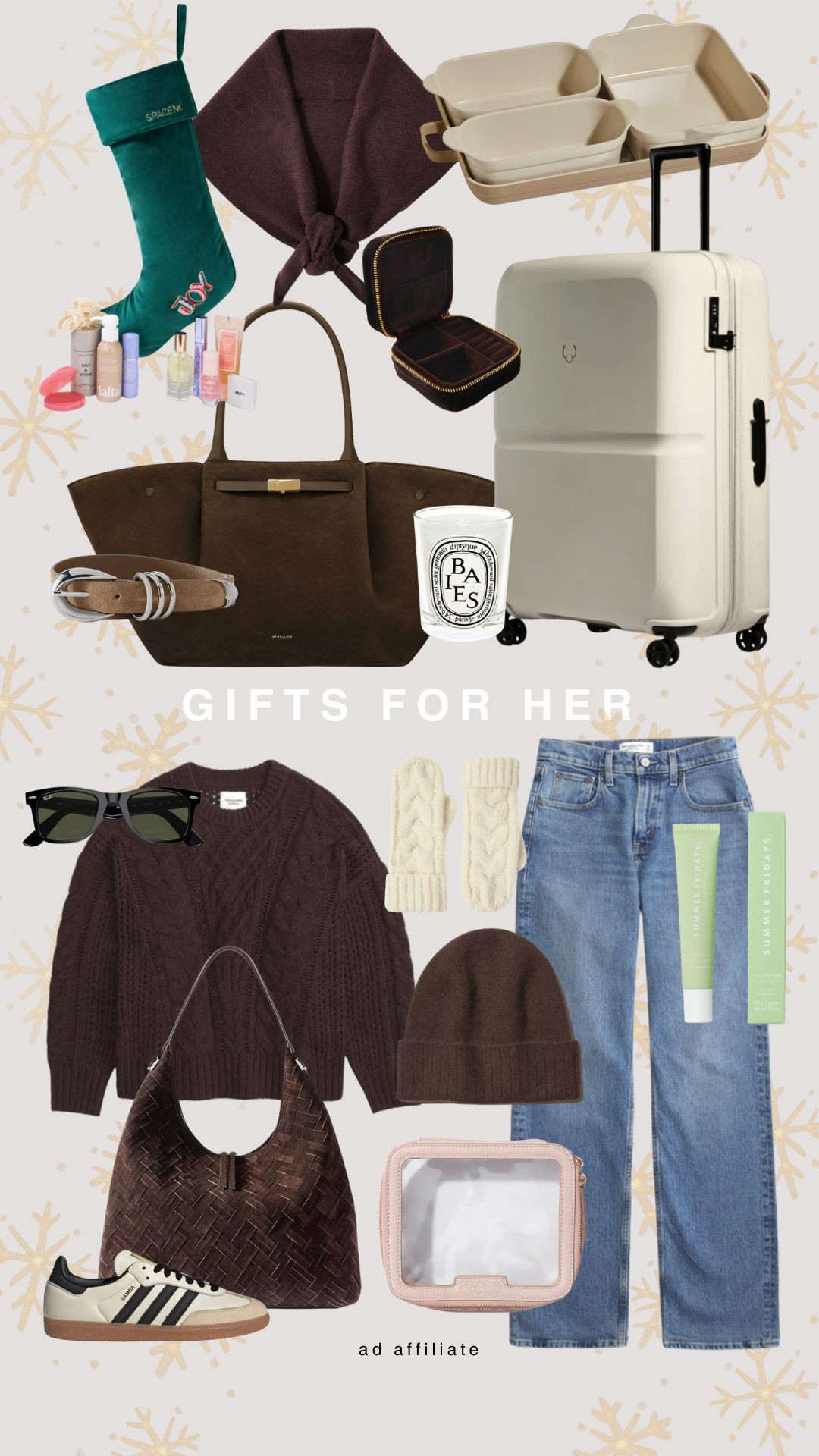 Gift Ideas for Her 🎄
 
Gifts for Her, Gift Guide, Christmas Gifts, Suede Bag, Antler Suitcase, Beauty, Home, Accessories, Knitwear, Adidas Trainers

#LTKCyberWeek #LTKgiftguide #LTKuk