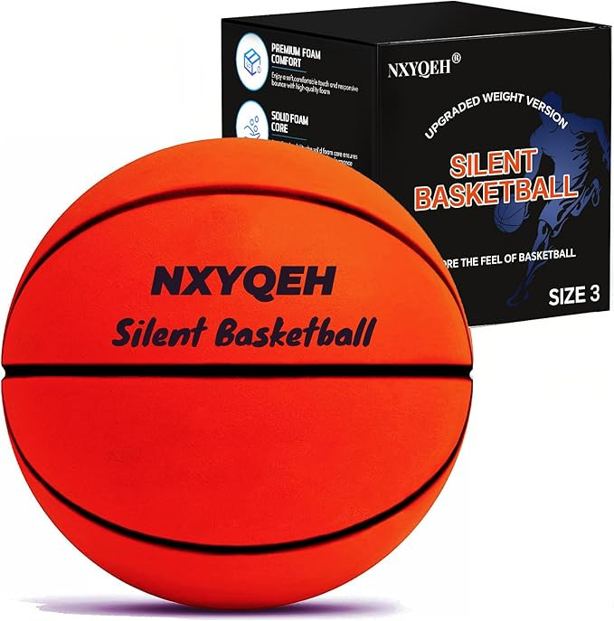 Silent Basketball Size 7 and Size 3 - Non-derforming Package, New Upgraded Weight 600g Grooved Ai... | Amazon (US)