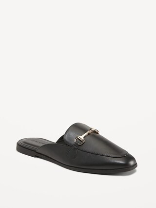 Faux-Leather Loafer Mule Shoes | Old Navy (US)