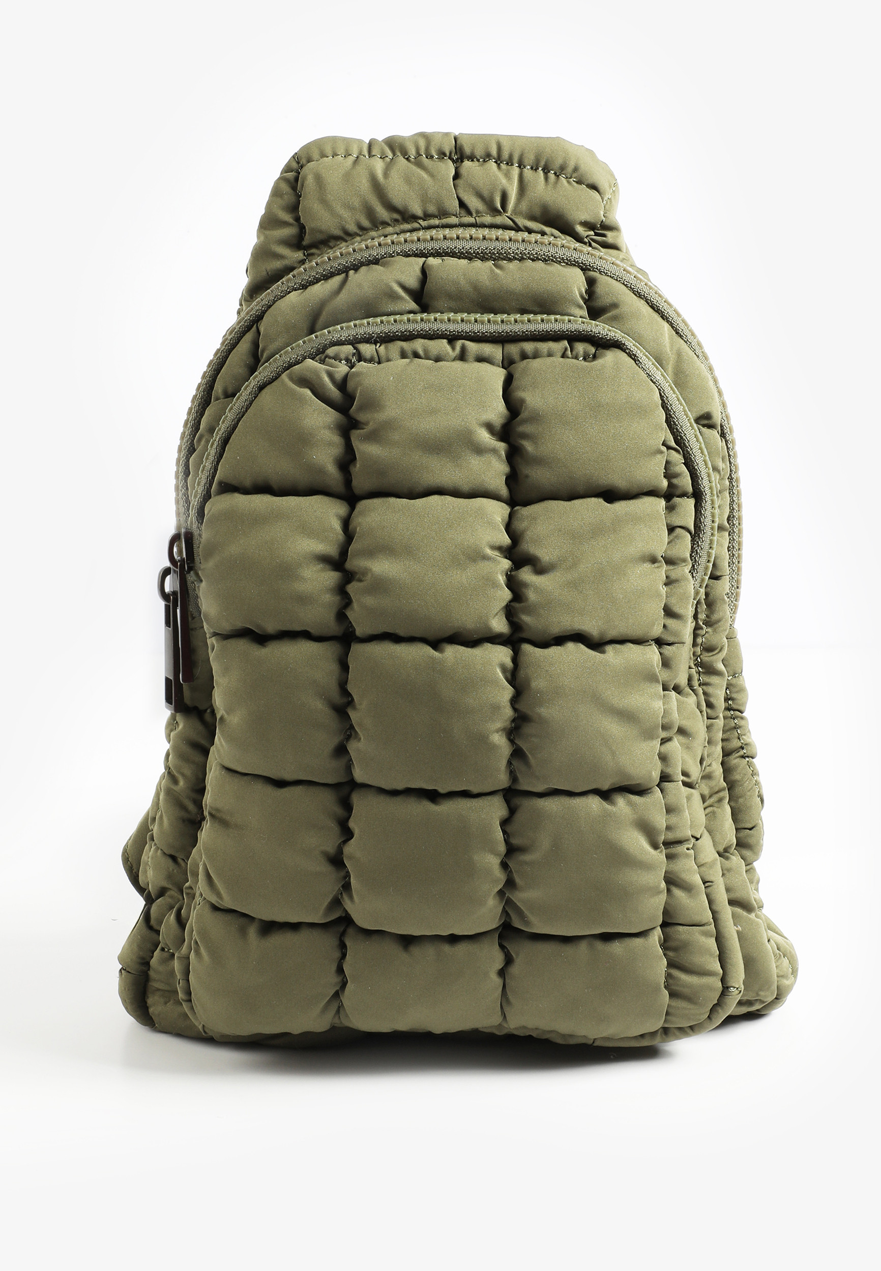 Maurices Women's Quilted Nylon Puffer Sling Bag | Maurices