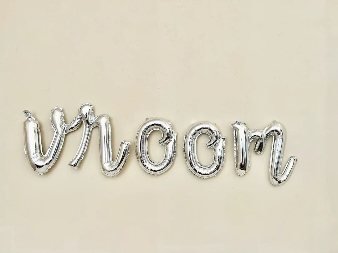 Vroom Script Letter Balloon Bannertwo Fast Birthdayrace Car Party Decorationsfast One Birthdayrac... | Etsy (US)
