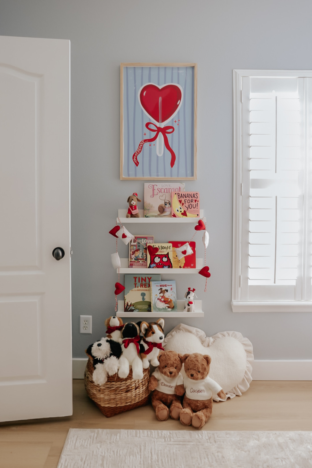 The boys' room has been officially refreshed for love month! Oh how I love this sweet little spot in our home <3 

book nook valentines decor kids valentines room 

 

#LTKSeasonal #LTKHome #LTKKids