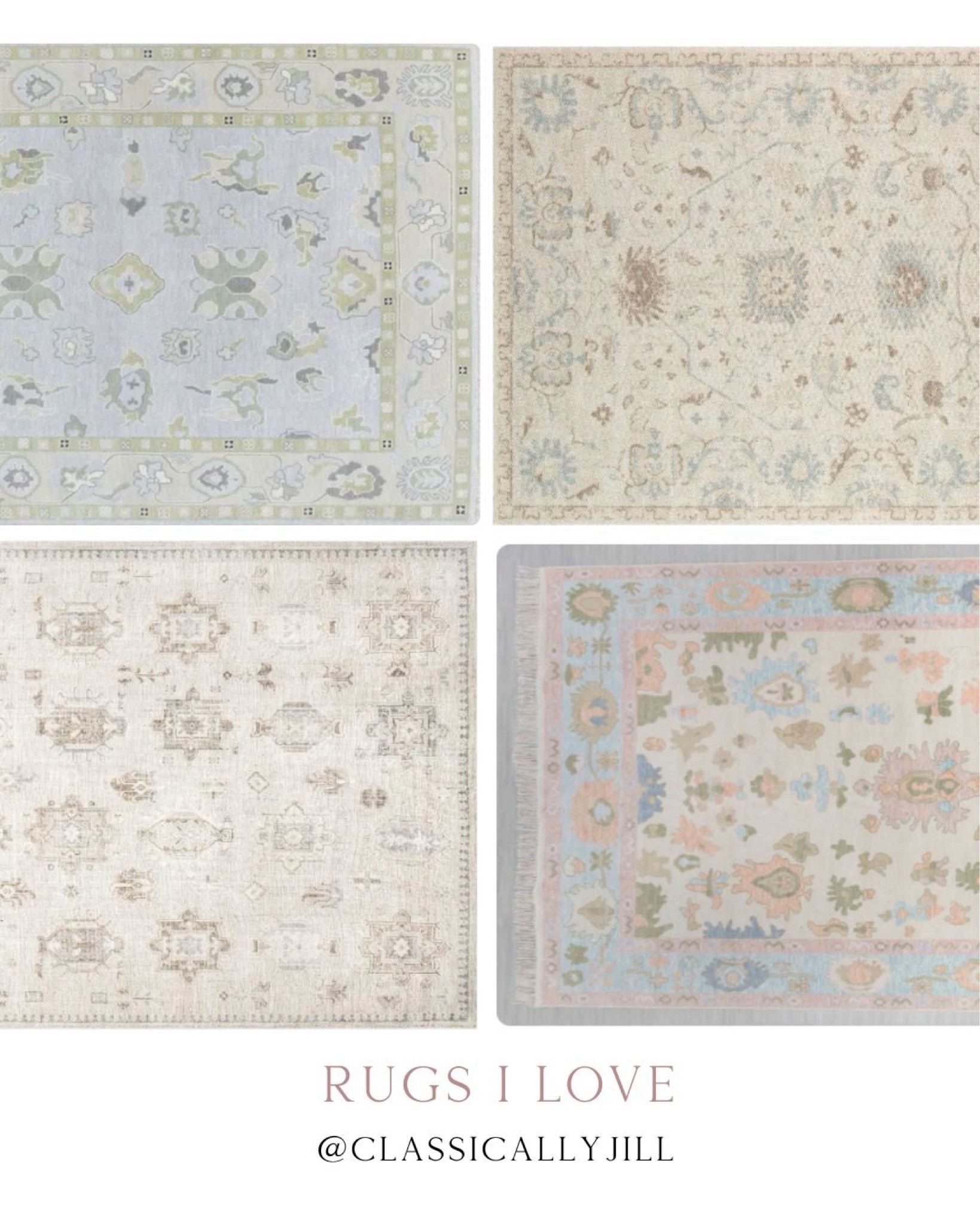 Rugs, Oushak look rugs, washable rugs, neutral rugs 

#LTKhome