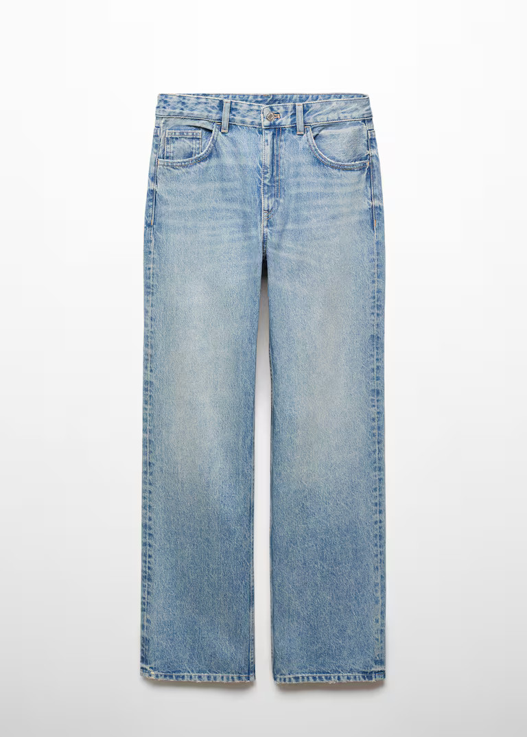 Mid-rise straight jeans -  Women | Mango USA | MANGO (US)