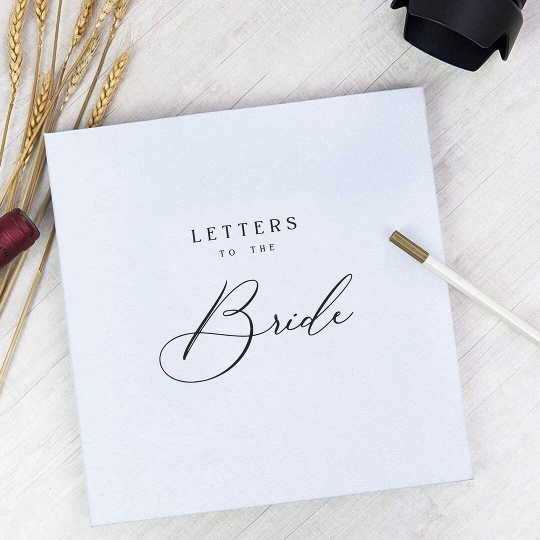 Letters to the Bride Book Photo Album Linen Self Adhesive Personalized Gift Wedding Album Scrapbo... | Etsy (US)