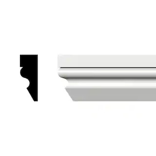 Ekena Millwork 1.8 in. W x 96 in. L White PVC Moulding, Shingle (1-Pack) 6069130 - The Home Depot | The Home Depot