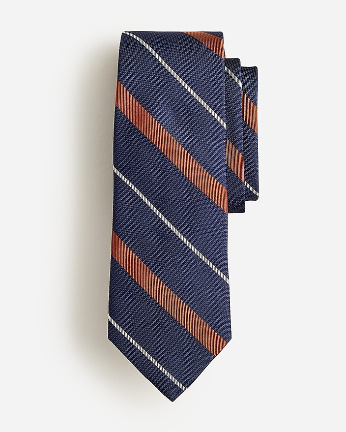 Italian silk tie in stripe | J. Crew US