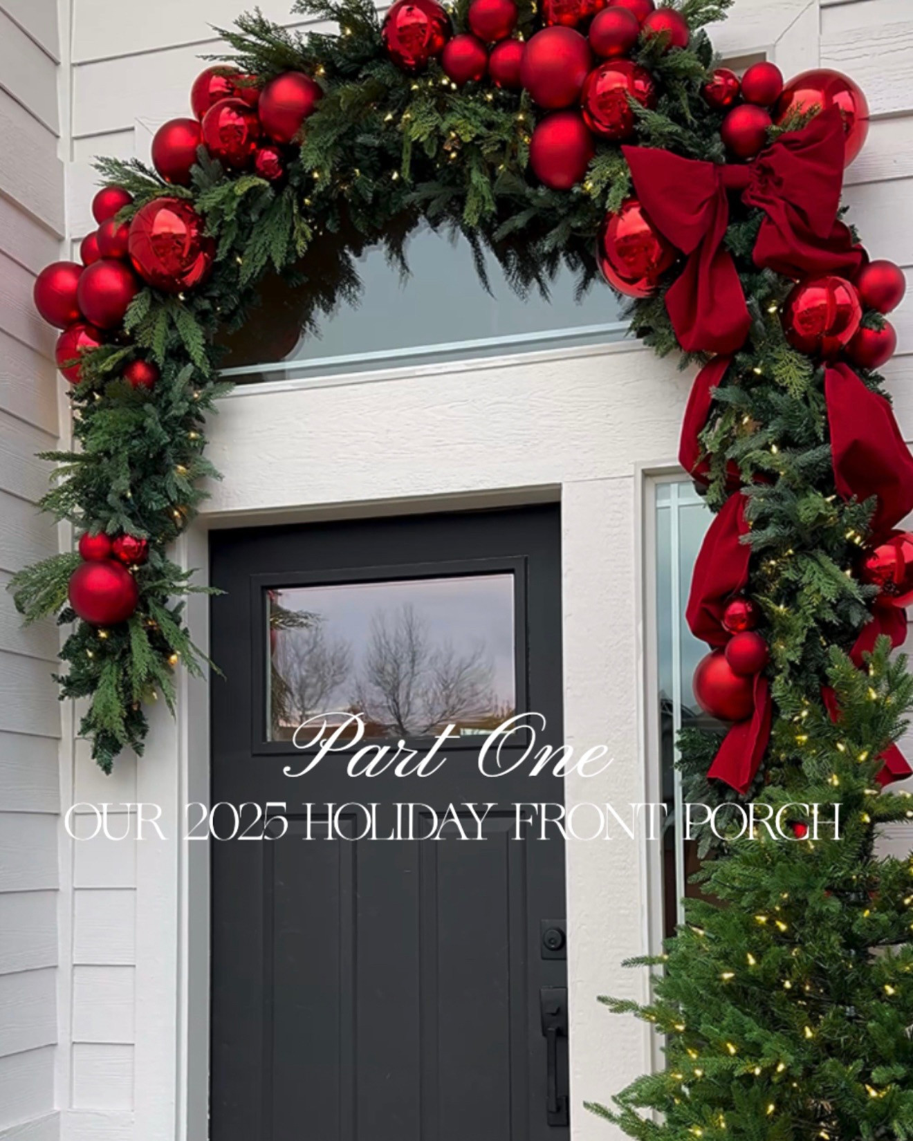 ✨HOLIDAY FRONT PORCH REVEAL · PART ONE✨ Kicking off the season with the most festive front porch yet! This year’s look features lush evergreen garlands, oversized red ornaments, and velvet bows for a timeless, show-stopping entrance. It’s classic holiday charm that makes every guest feel instantly welcomed.

#TheHillaryStyle #Amazon #AmazonHome #HolidayDecor #FrontPorchDecor #ChristmasDecor #ElegantHolidayStyle #ClassicChristmas #FestiveFrontPorch #AffordableLuxury #DesignerInspiredStyle #CozyChristmasVibes #ModernClassic #HolidayAesthetic 

 #LTKHoliday #LTKSeasonal #LTKOver40