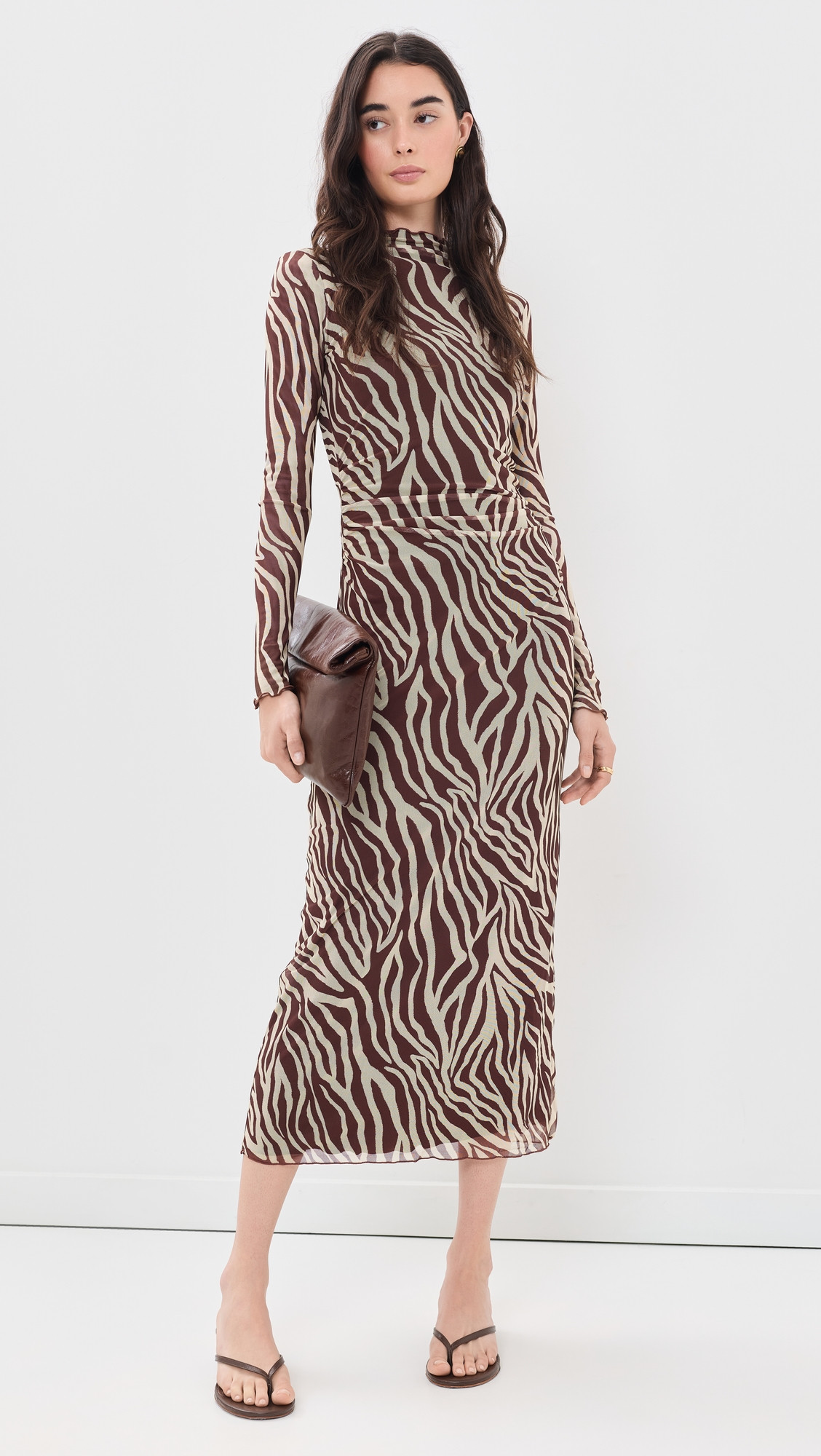 Z Supply Sevilla Zebra Dress Velvet Rouge XL | Shopbop