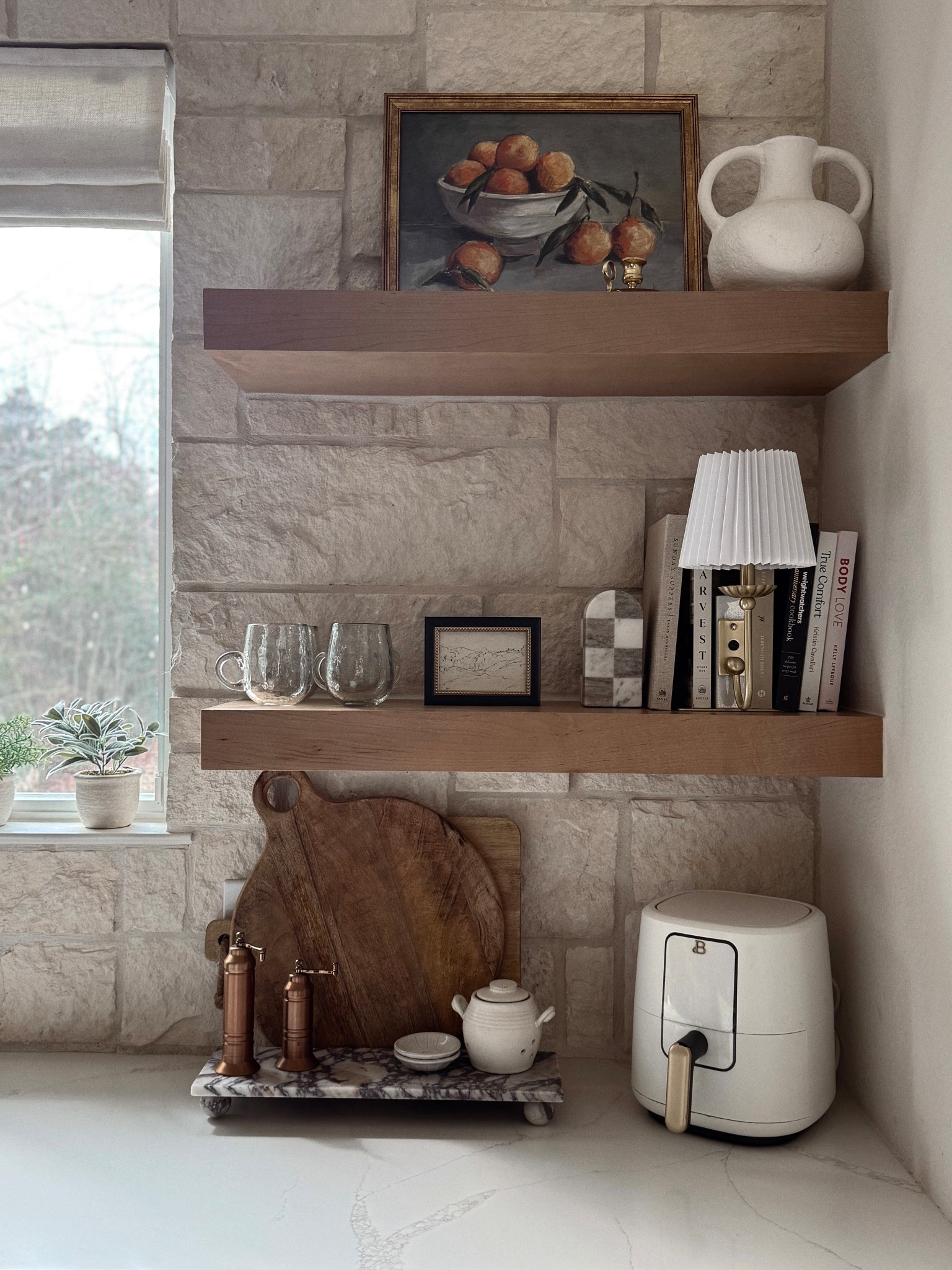 Kitchen Shelf decor! From cozy ambient lamps to cutting boards and books! Everything is linked. Anything unavailable a similar option will be listed. BUT if the product you want isn’t here make sure to follow and hit the bell to get notified when I post because sometimes they come back In stock and I’ll share them here with yall first before going to any of my other socials 🤍

#LTKHome