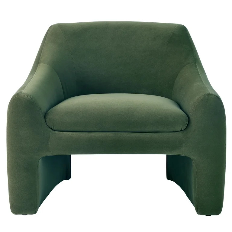 Better Homes & Gardens Emerson Curvy Accent Chair, Olive | Walmart (US)