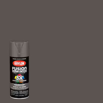 Krylon Fusion All-In-One Satin Otter Brown Urethane Spray paint and primer in one ( NET WT. 12-oz... | Lowe's